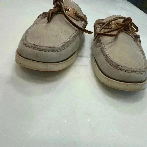 Sebago dockside’s leather mule slip ons tan & beige women’s size 6 - Picture 8 of 12